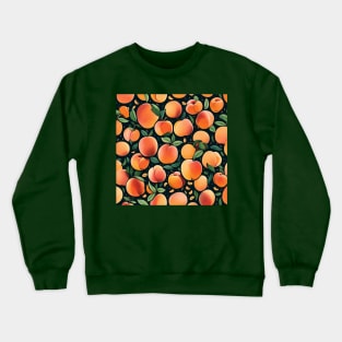 Peach pattern gift ideas peach mug peach wall art peach tapestry Crewneck Sweatshirt